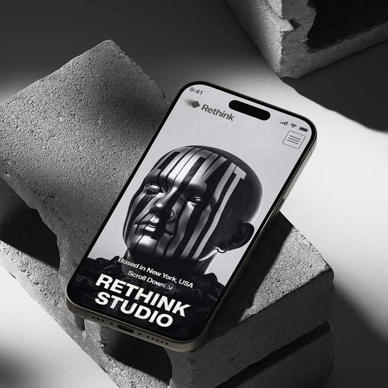 Rethink Studio - Premium Portfolio & Agency Webflow Template