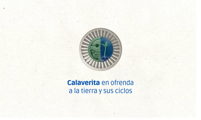 Calaverita en ofrenda a la tierra y sus ciclos