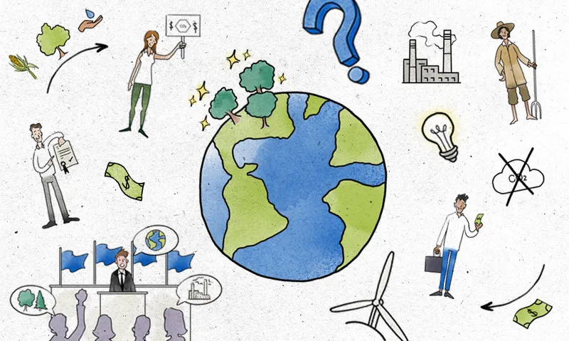 Pequeña guía (ilustrada) para entender el mercado de carbono voluntario