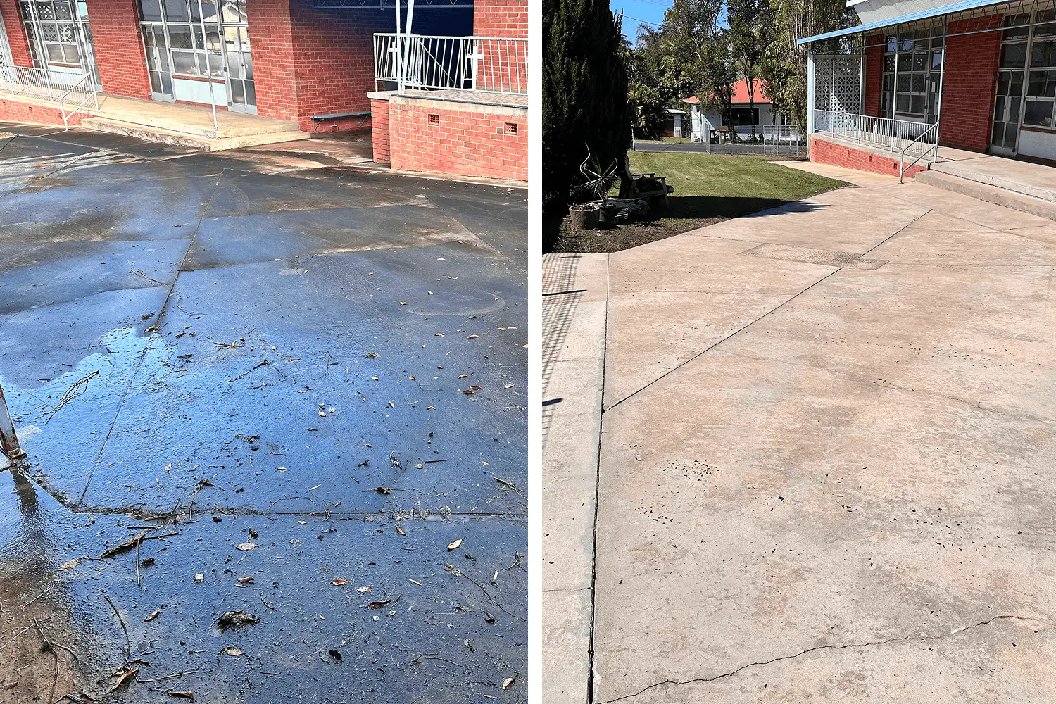 High Pressure Cleaning – School Court