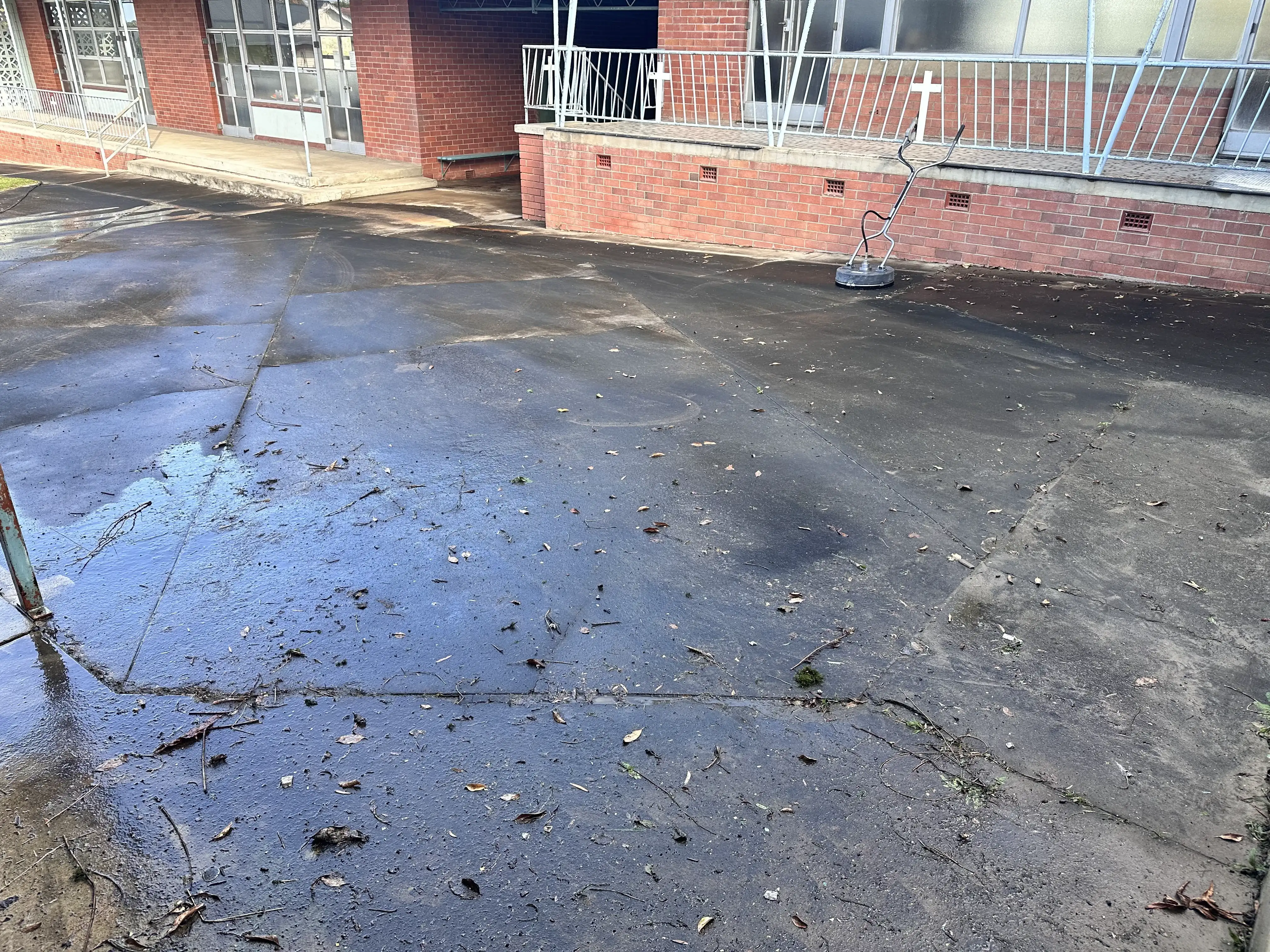 Driveway before