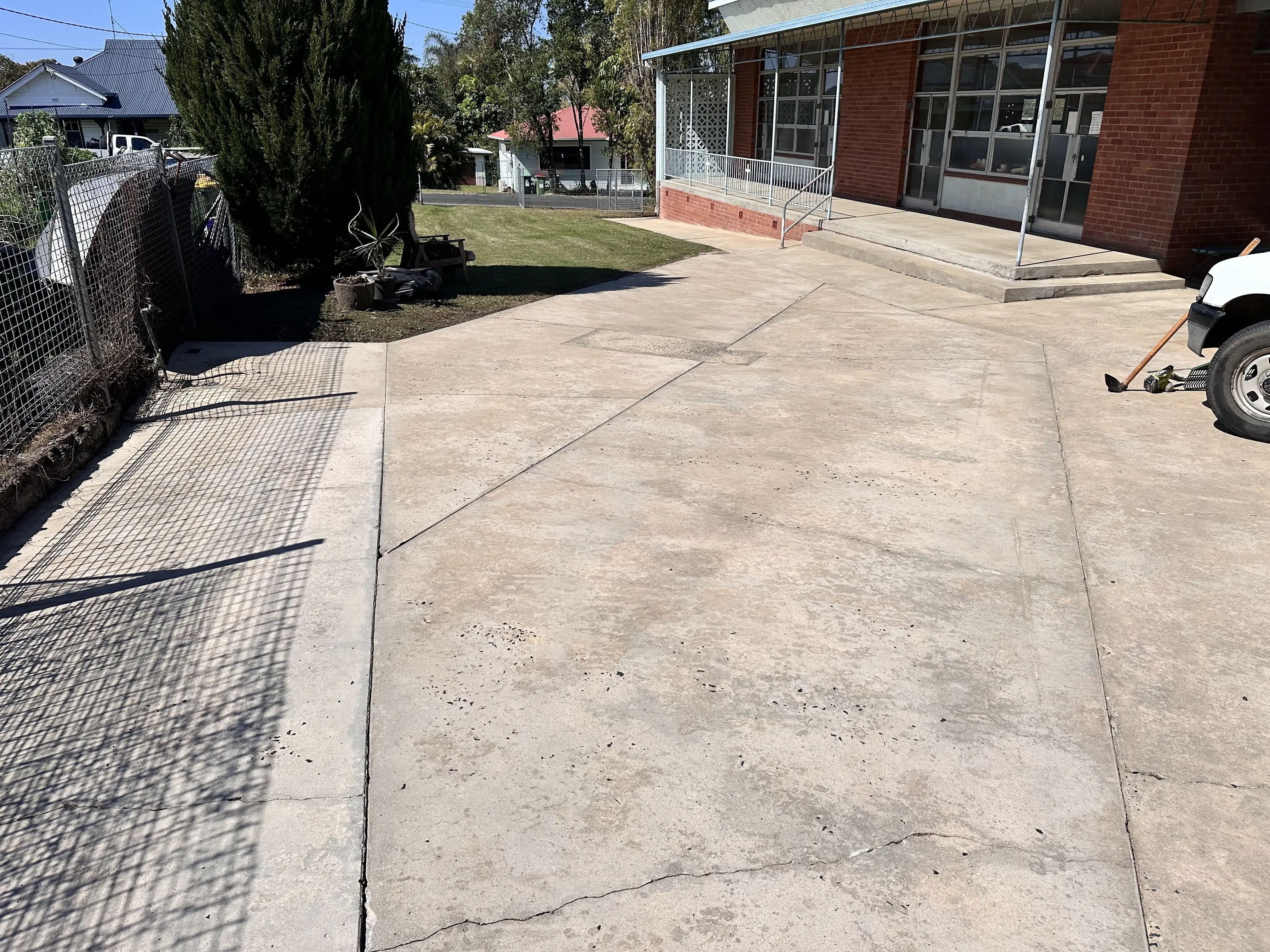 Driveway after