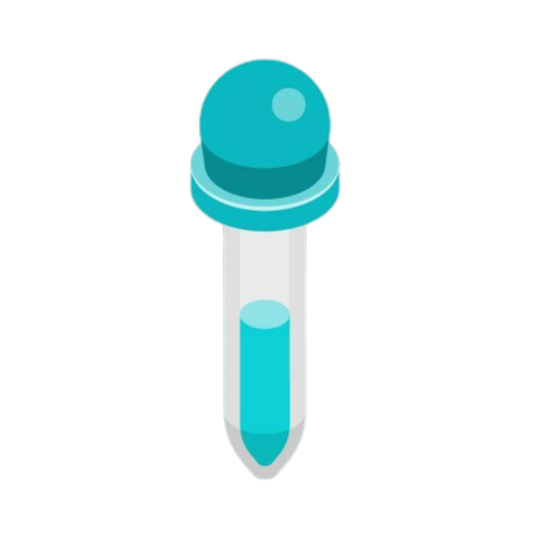 A minimalistic illustration of a pipette.