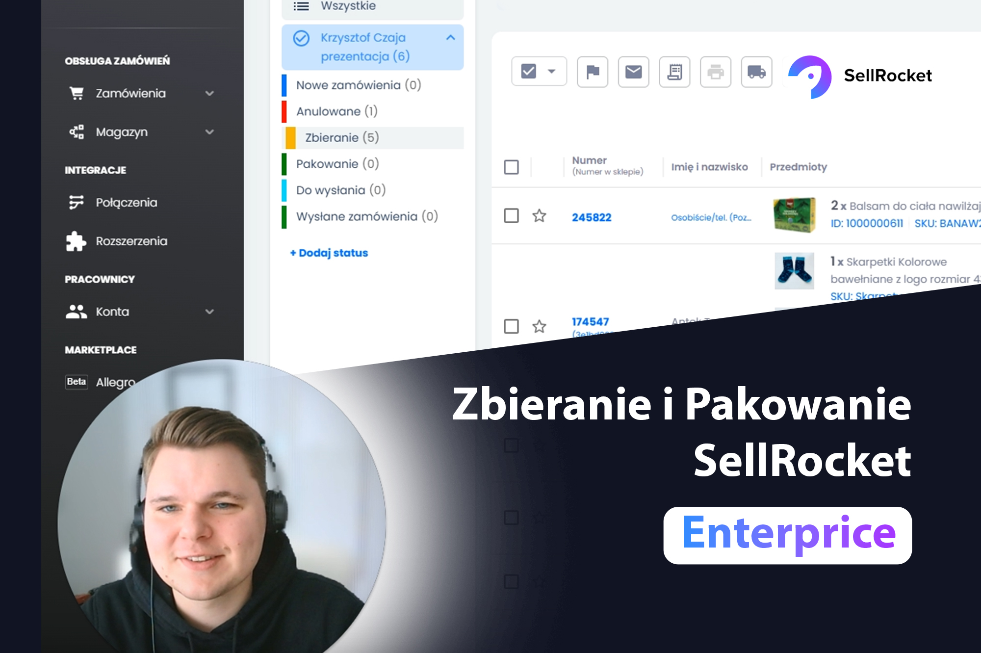 SellRocket Enterprise - Zbieranie i Pakowanie
