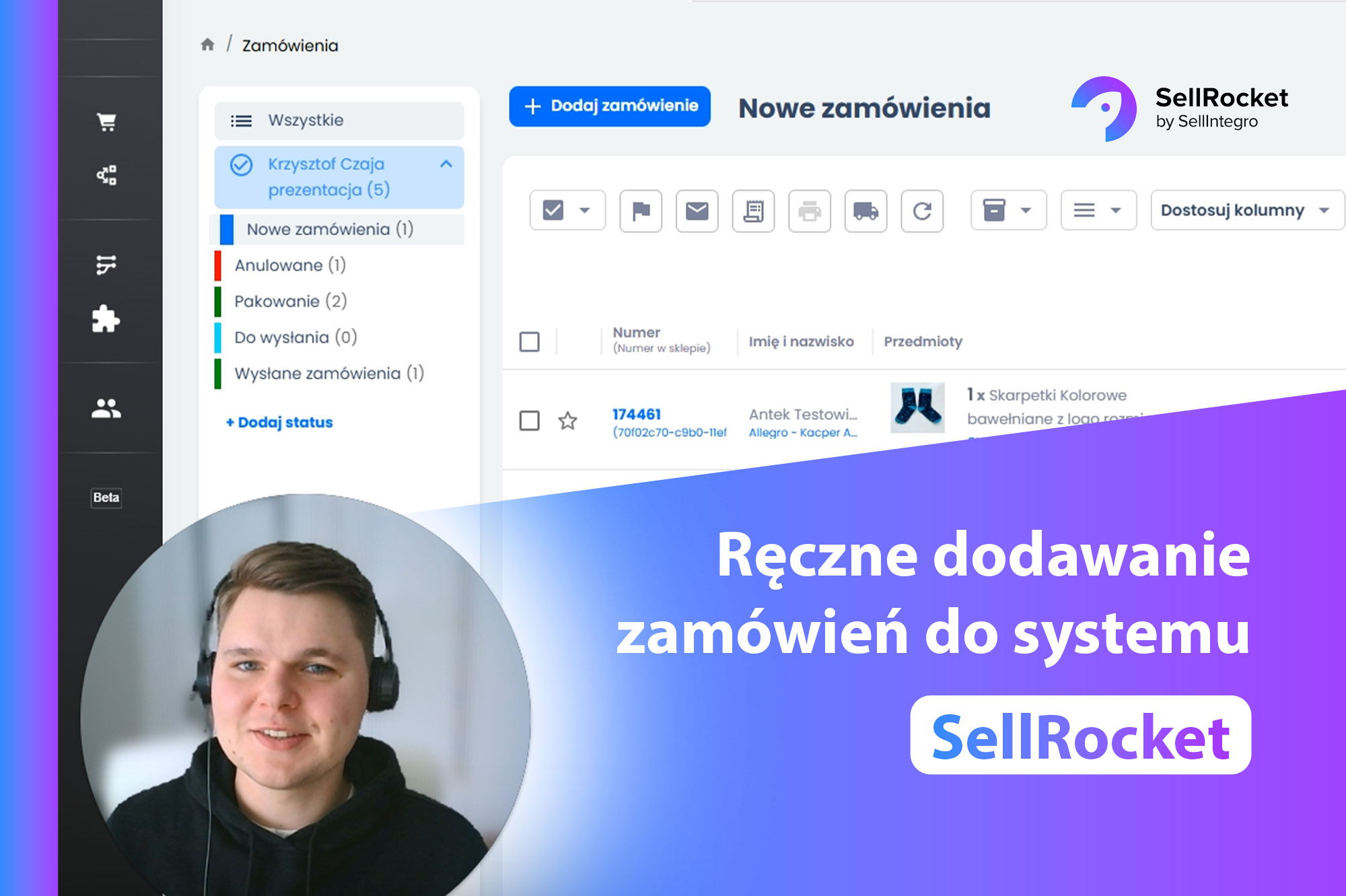 Jak dodać zamówienie ręcznie w SellRocket OMS?