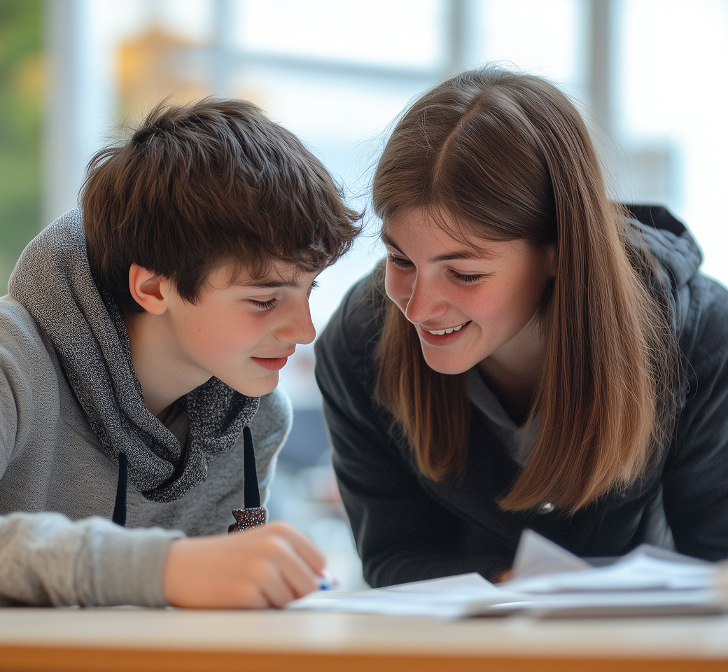 Schüler machen Hausaufgaben