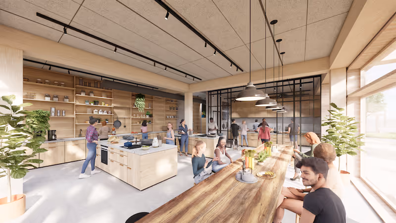 Rendering des zukünftigen Foodlabs