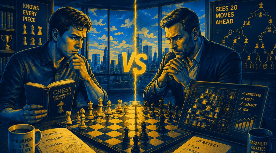 AI literacy vs AI capability Chess Game