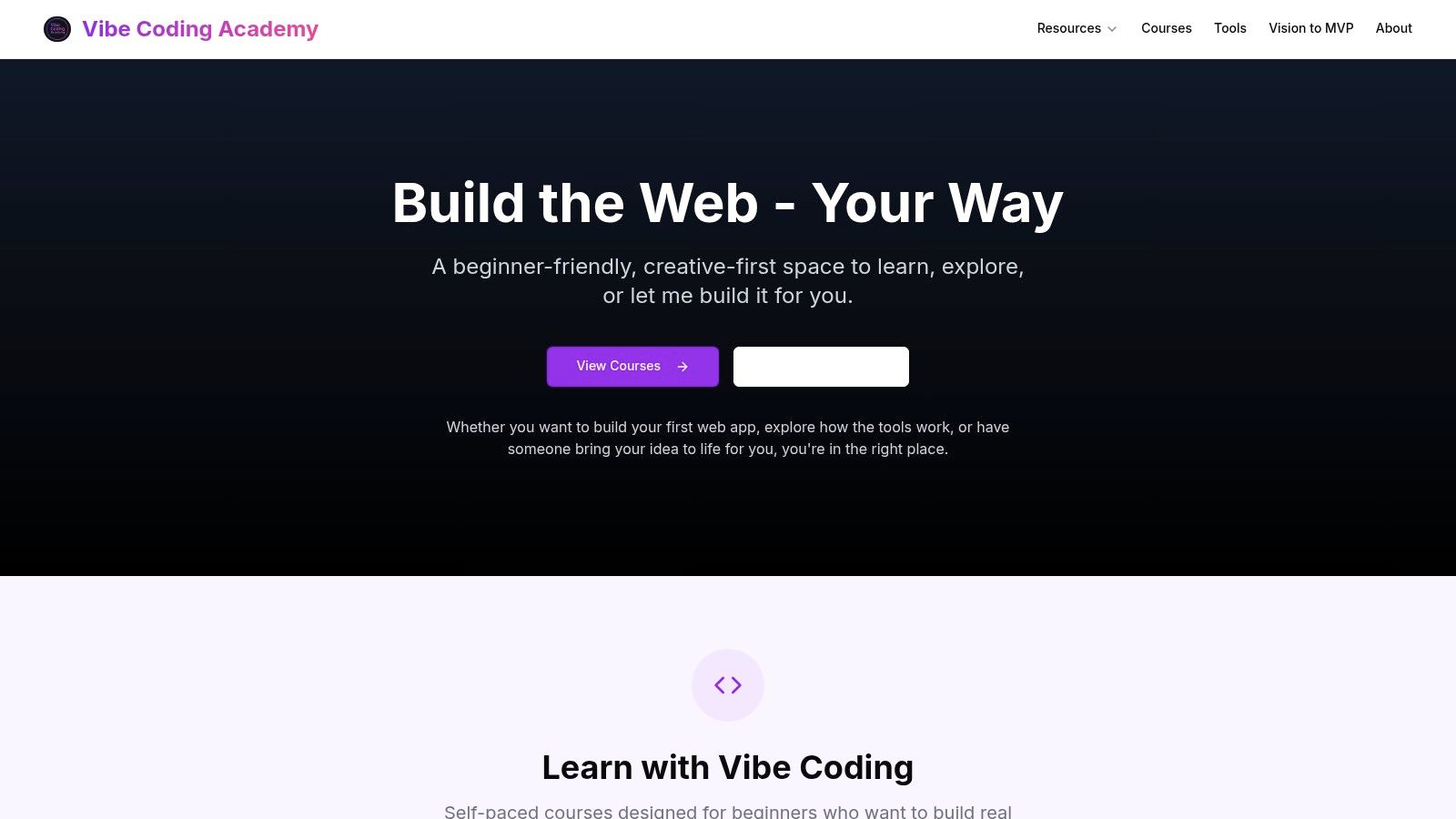 Vibe Coding Academy (vibecodingacademy.org)