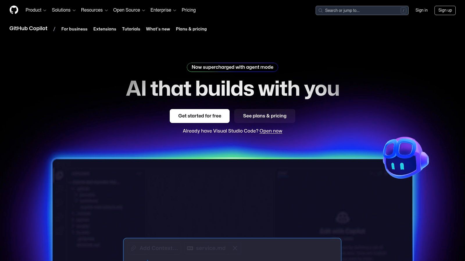 GitHub Copilot (Microsoft/GitHub)