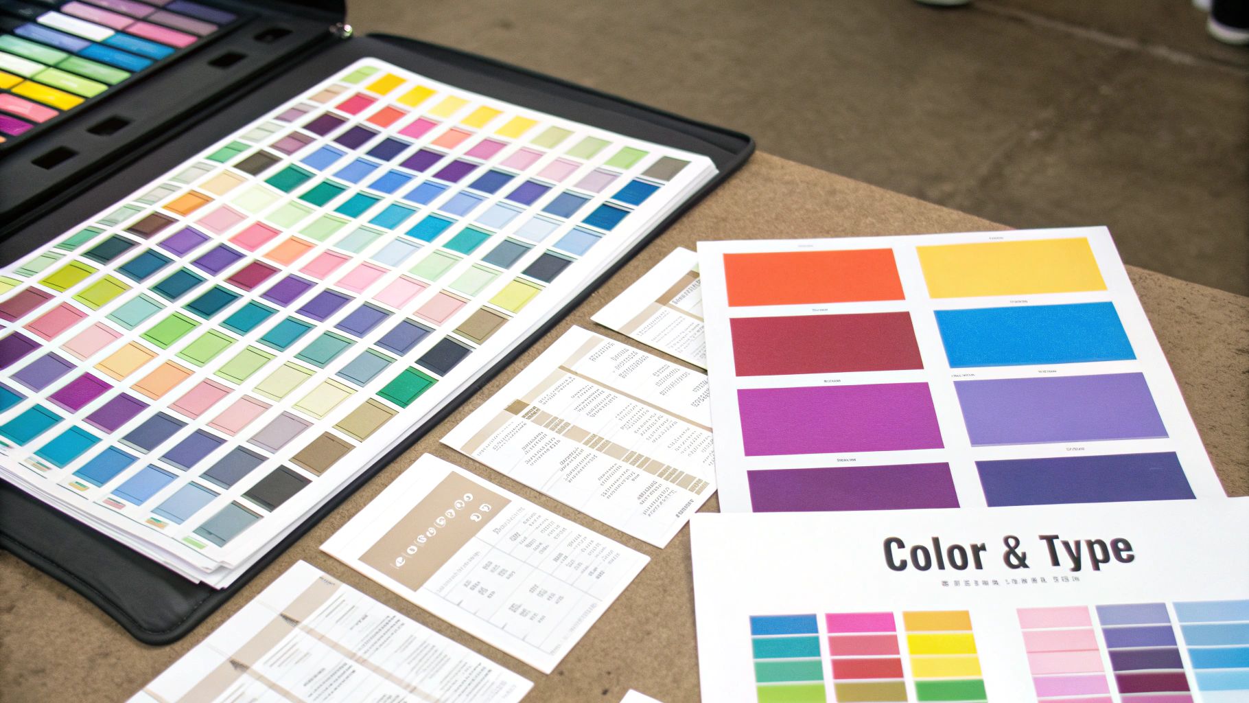 A designer testing a web UI on mobile, tablet, and desktop screens.
