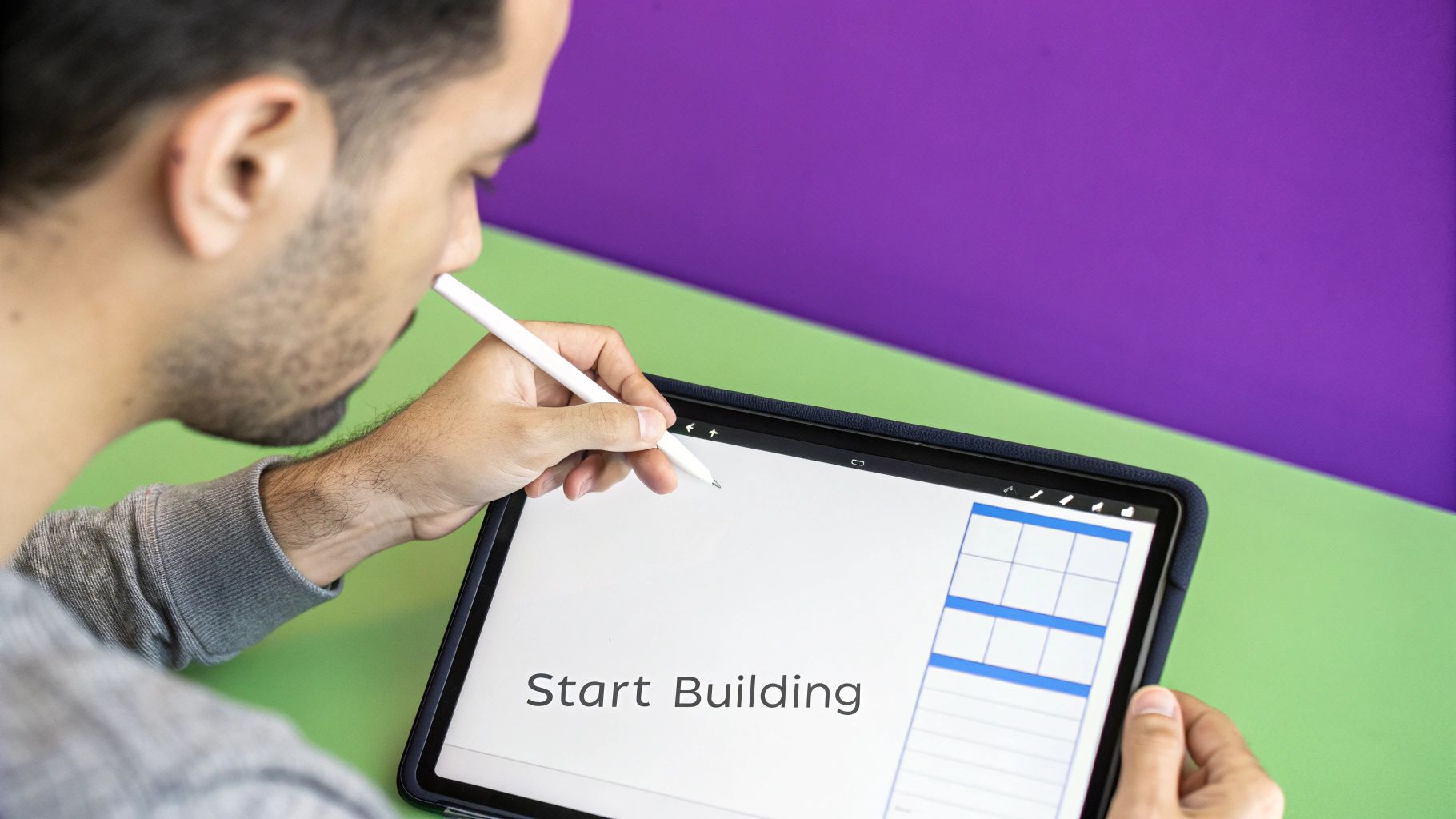 A visual representation of Bubble's workflow editor, showing complex application logic being built.