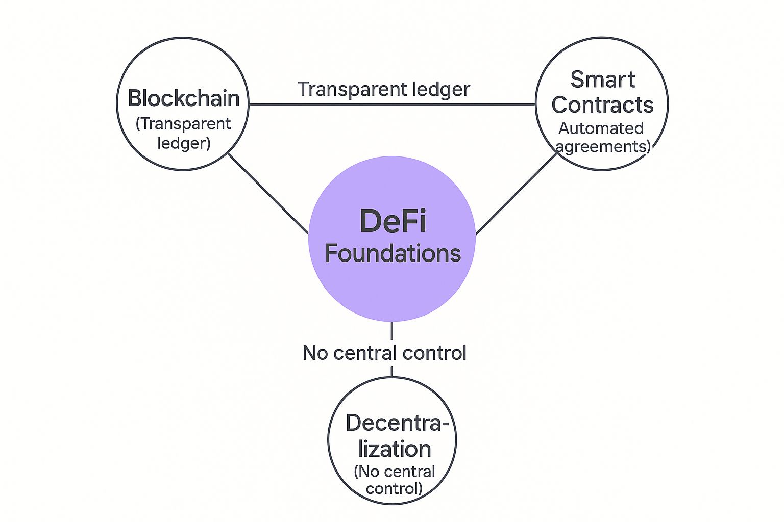 Infographic about what is decentralized finance