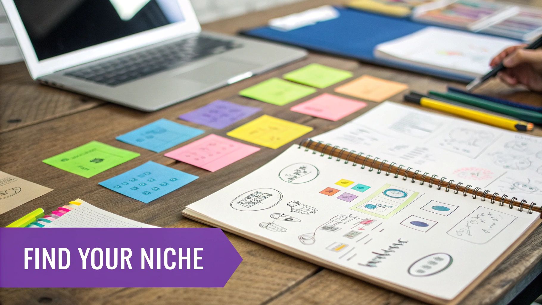 A person brainstorming ideas on a whiteboard, illustrating the app concept phase.