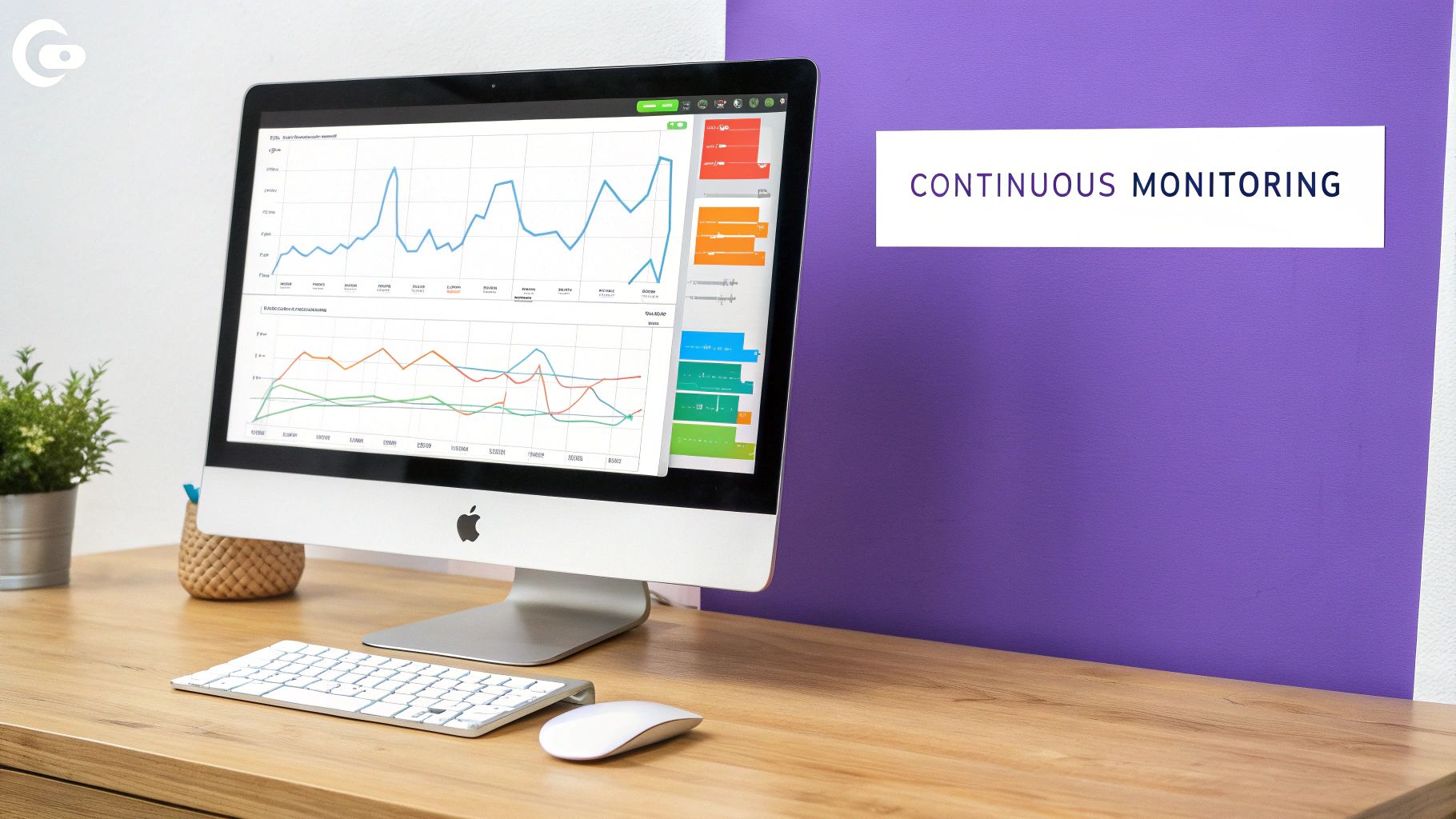 A digital dashboard showing real-time performance metrics and charts for an AI model.