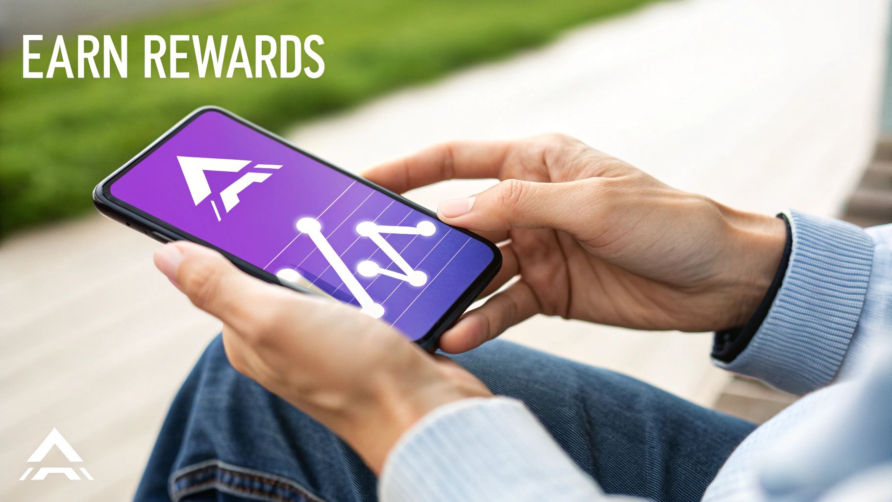 Graph showing the upward trend of crypto rewards