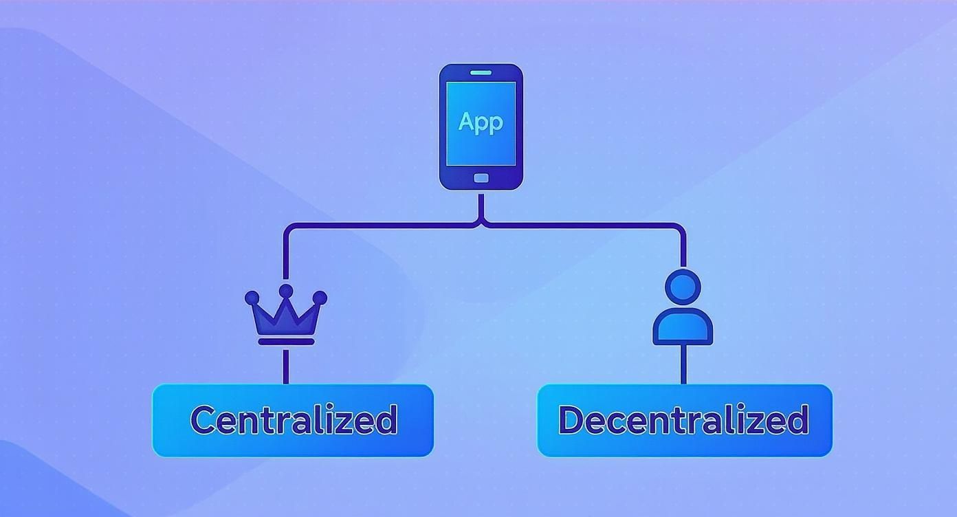 Infographic about what are decentralized applications