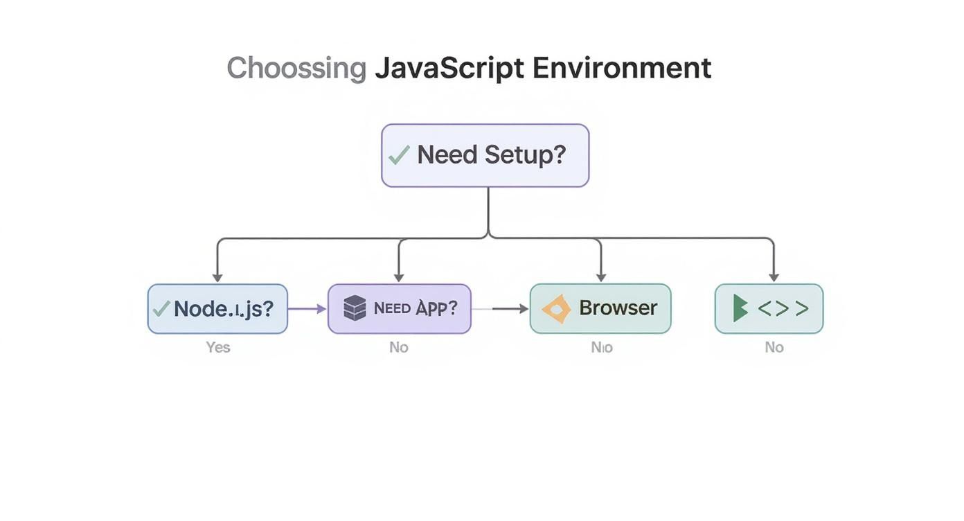 Infographic about how run javascript