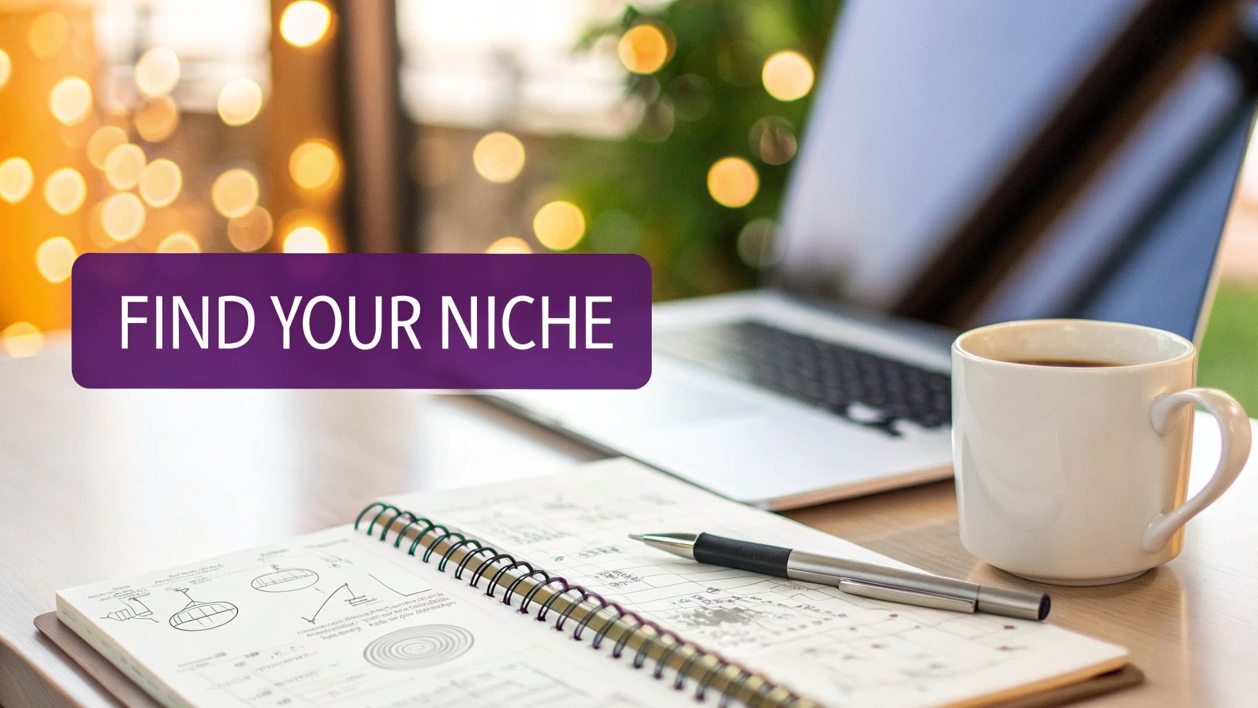 A group of diverse individuals collaborating and brainstorming, representing the process of finding a social media niche.