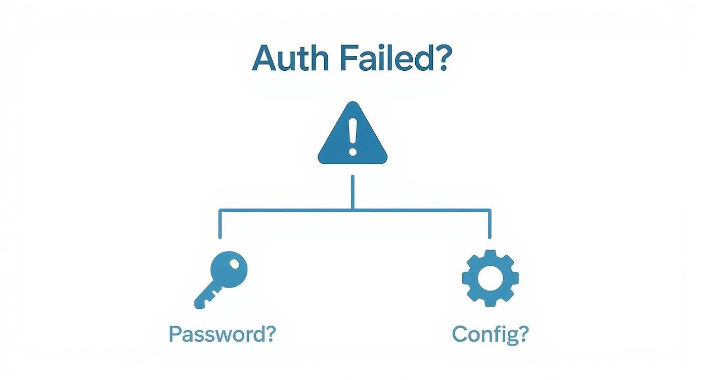 Infographic about password authentication failed for user postgres