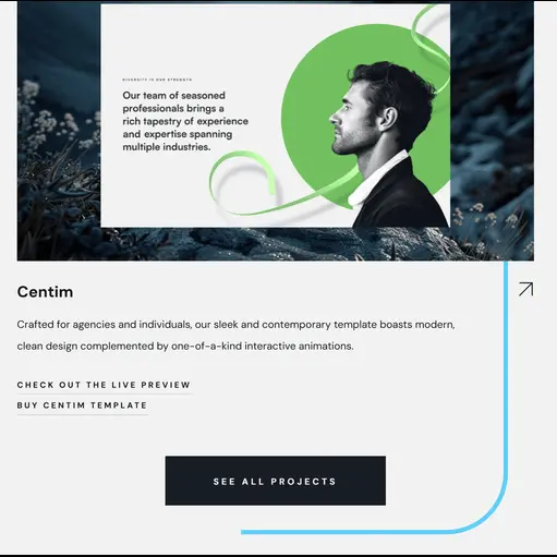 Une image d'un site web réalisé par la société Vode UP