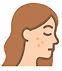 Illustration of a woman with acne