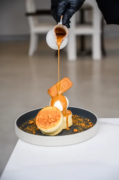 image of plated gourmet dish (for a fine dining restaurant)