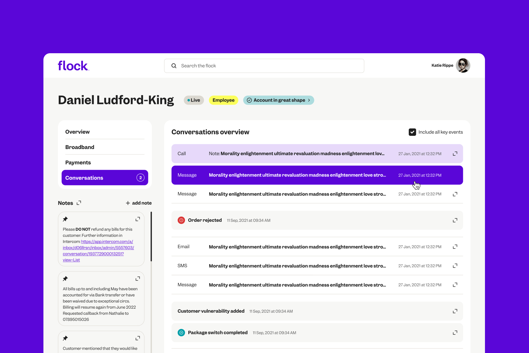 Flock: Designing a Unified CRM Tool for Customer Service