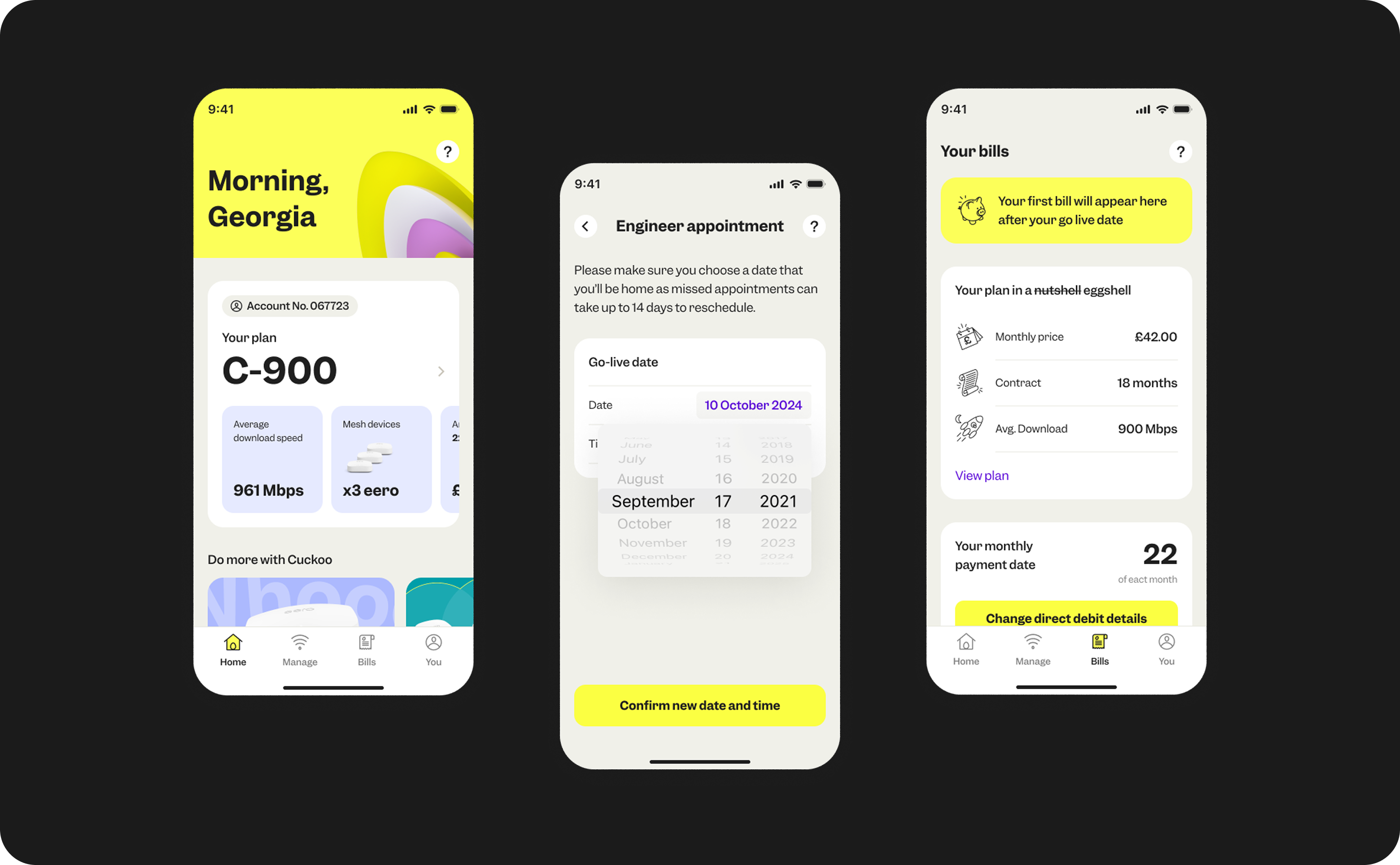 Cuckoo Mobile App: Empowering Customers to Manage Their Broadband