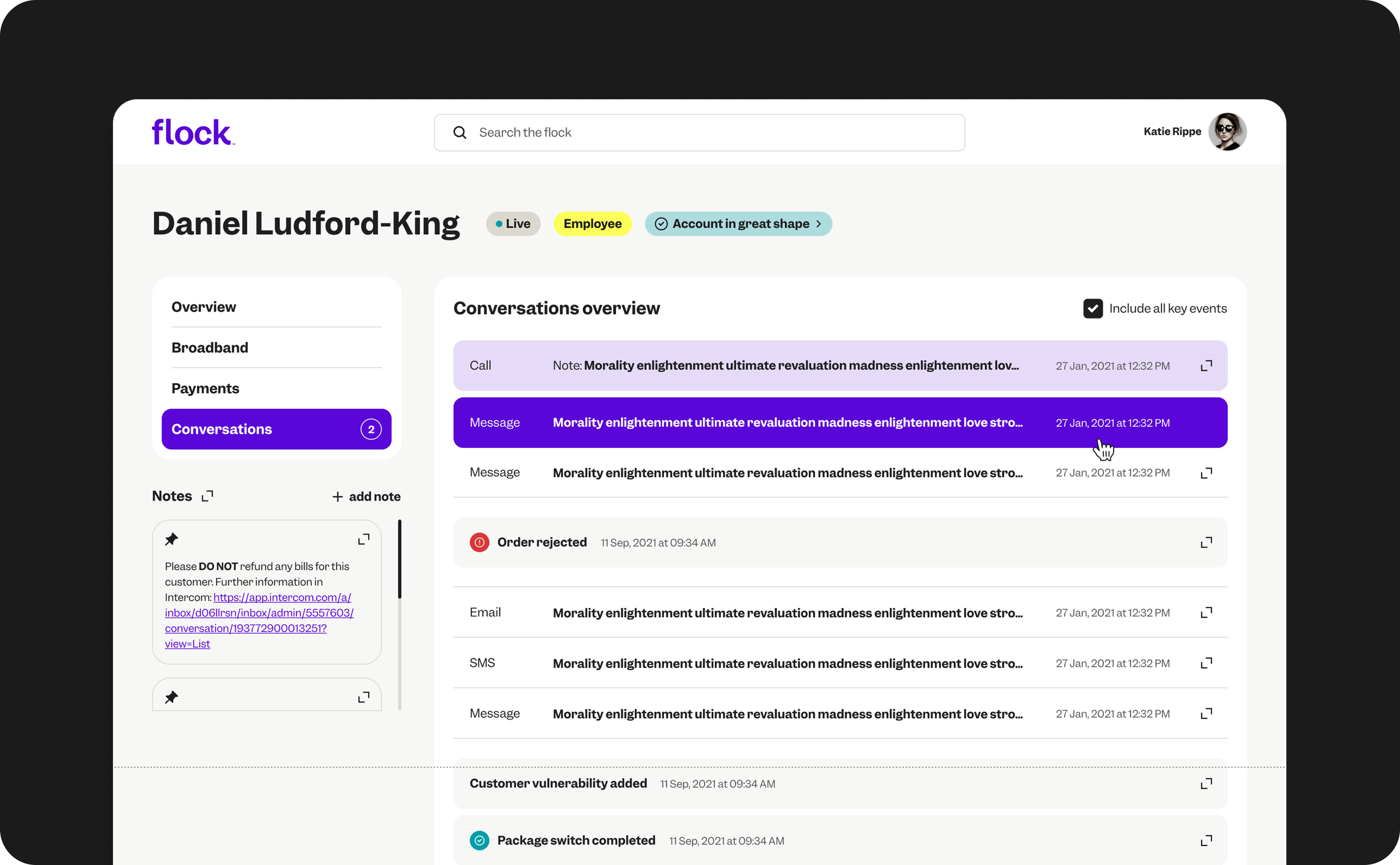Flock: Designing a Unified CRM Tool for Customer Service