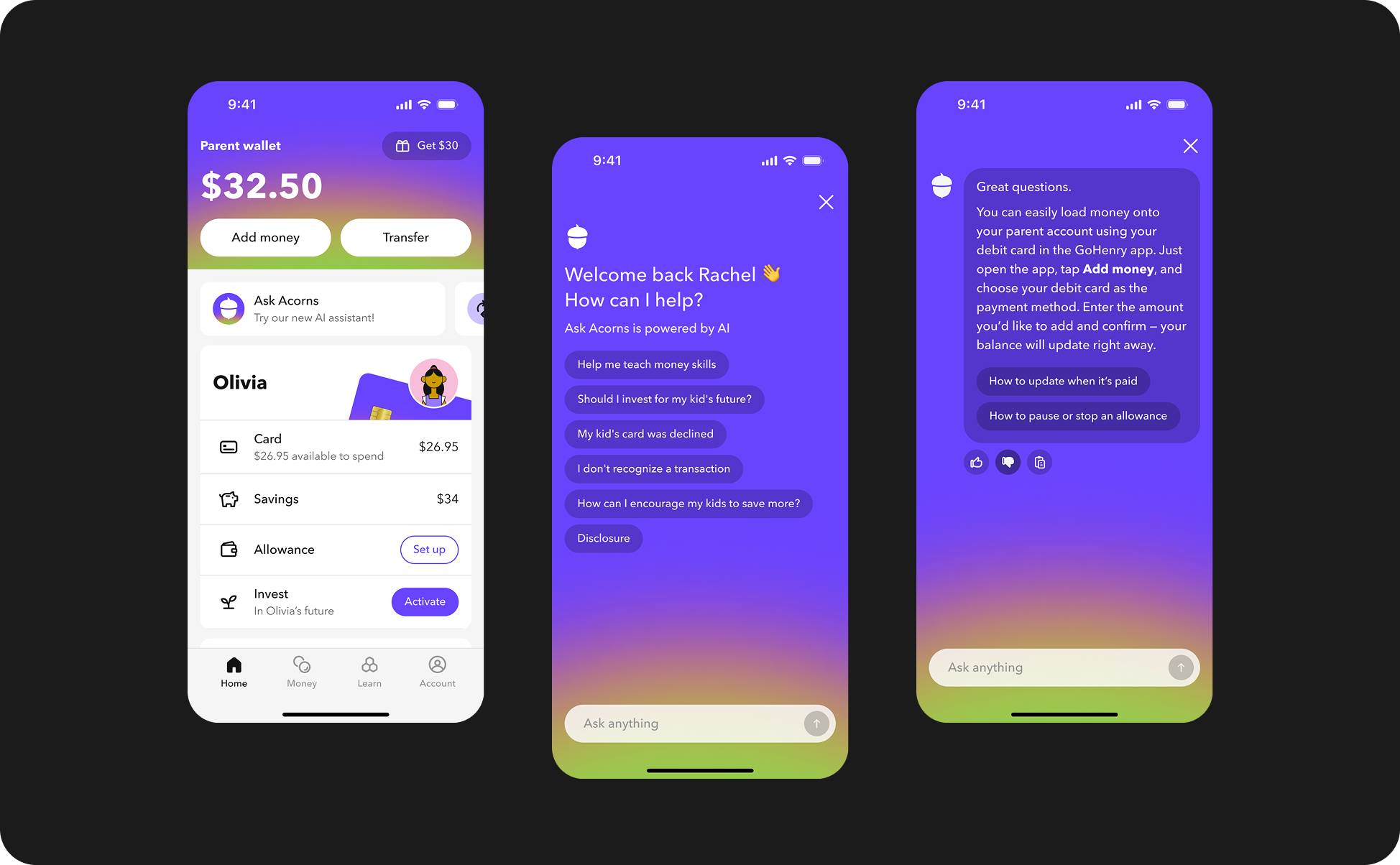 AI Chat: Shipping Acorns Early & GoHenry’s First Money Skills Assistant