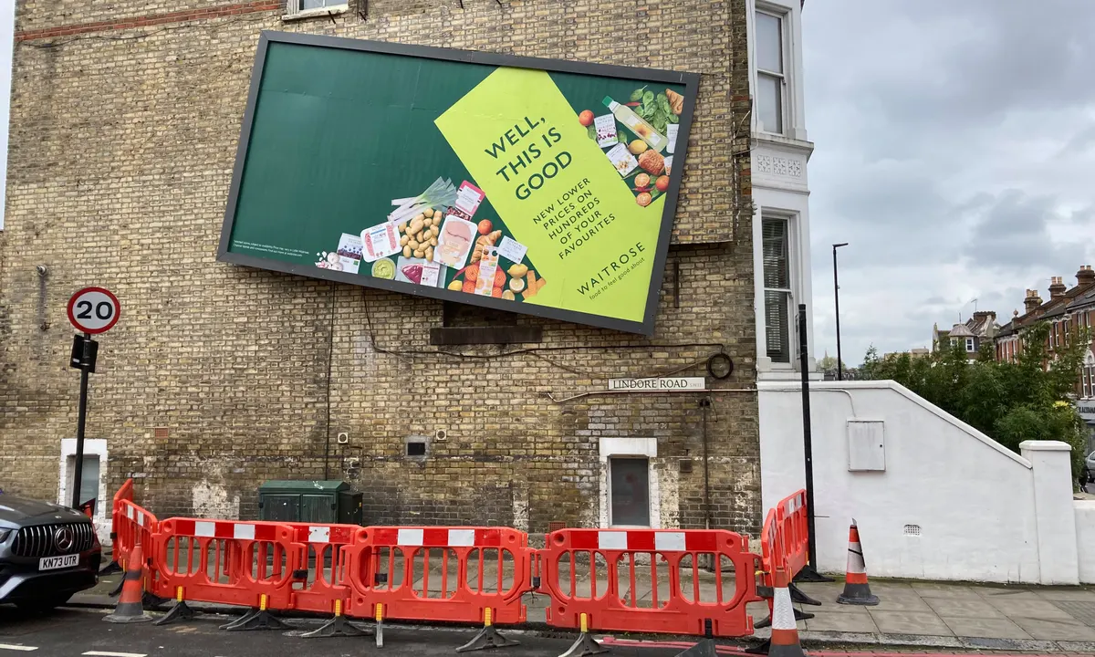 Waitrose: Wonky Billboard