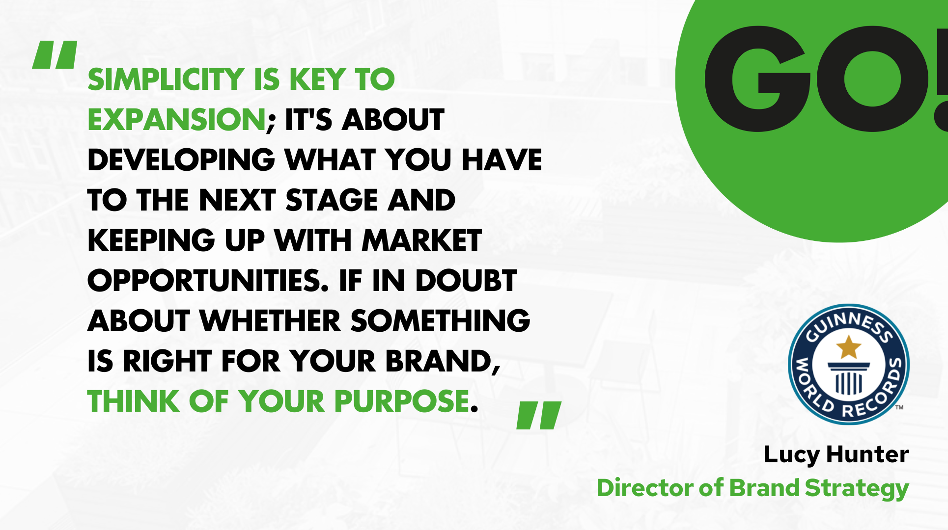 Lucy Hunter on keeping your brand front-of-mind during expansion