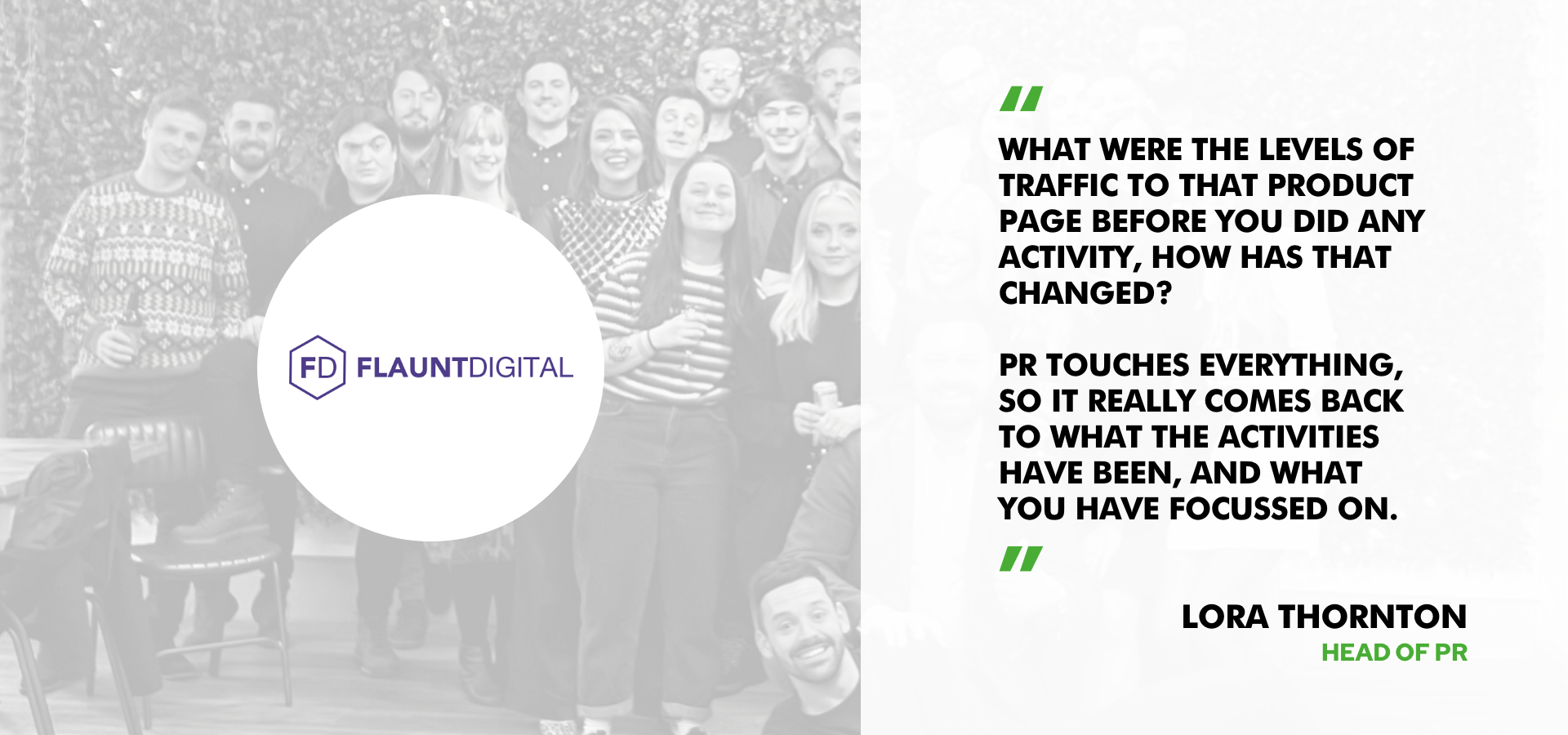 Lora of Flaunt Digital on how PR has changed in recent years
