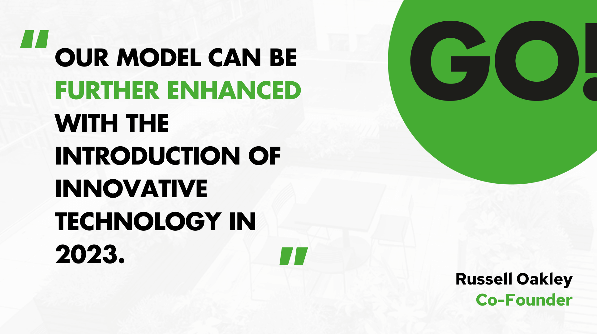 Russell Oakley on his hopes for 2023 at GO!