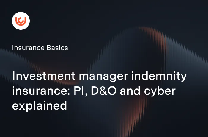 Investment manager indemnity insurance: PI, D&O and cyber explained