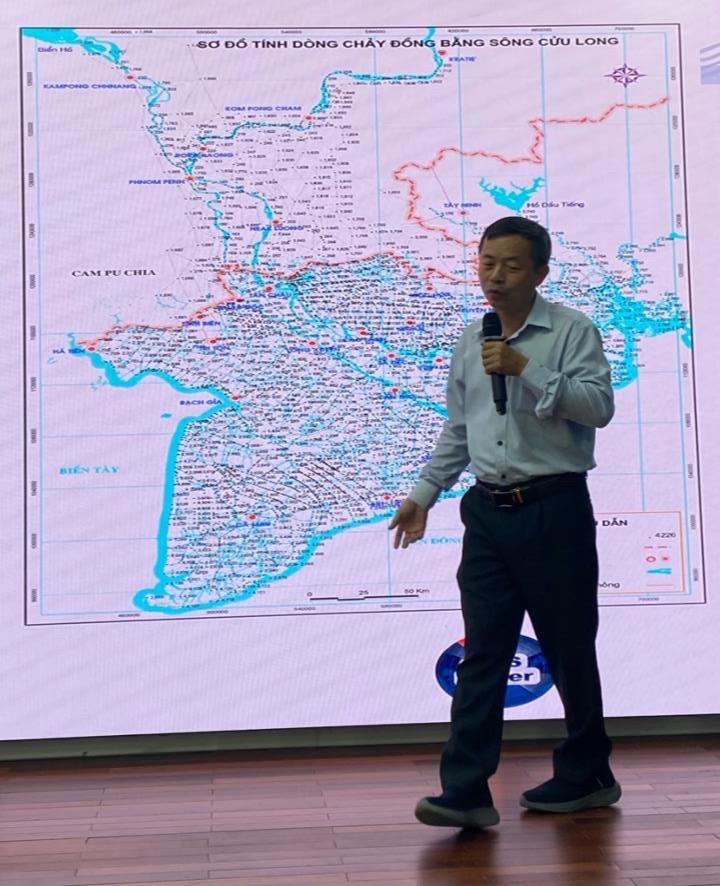 Mekong Delta map presented during the SIWRP discussion