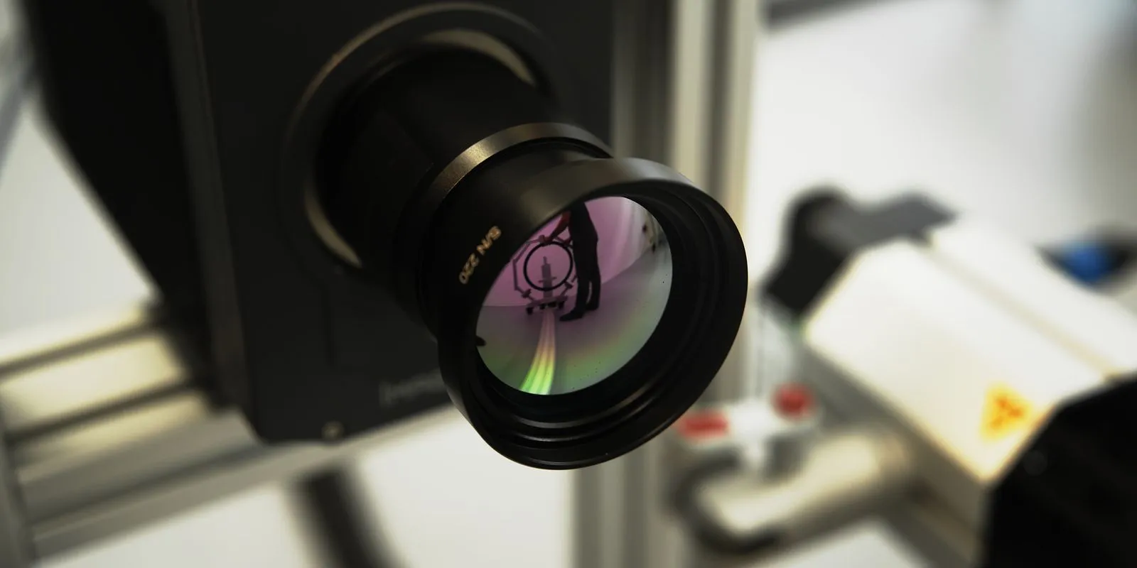 Detailaufnahme einer Infrarot Kamera zur Thermografie
