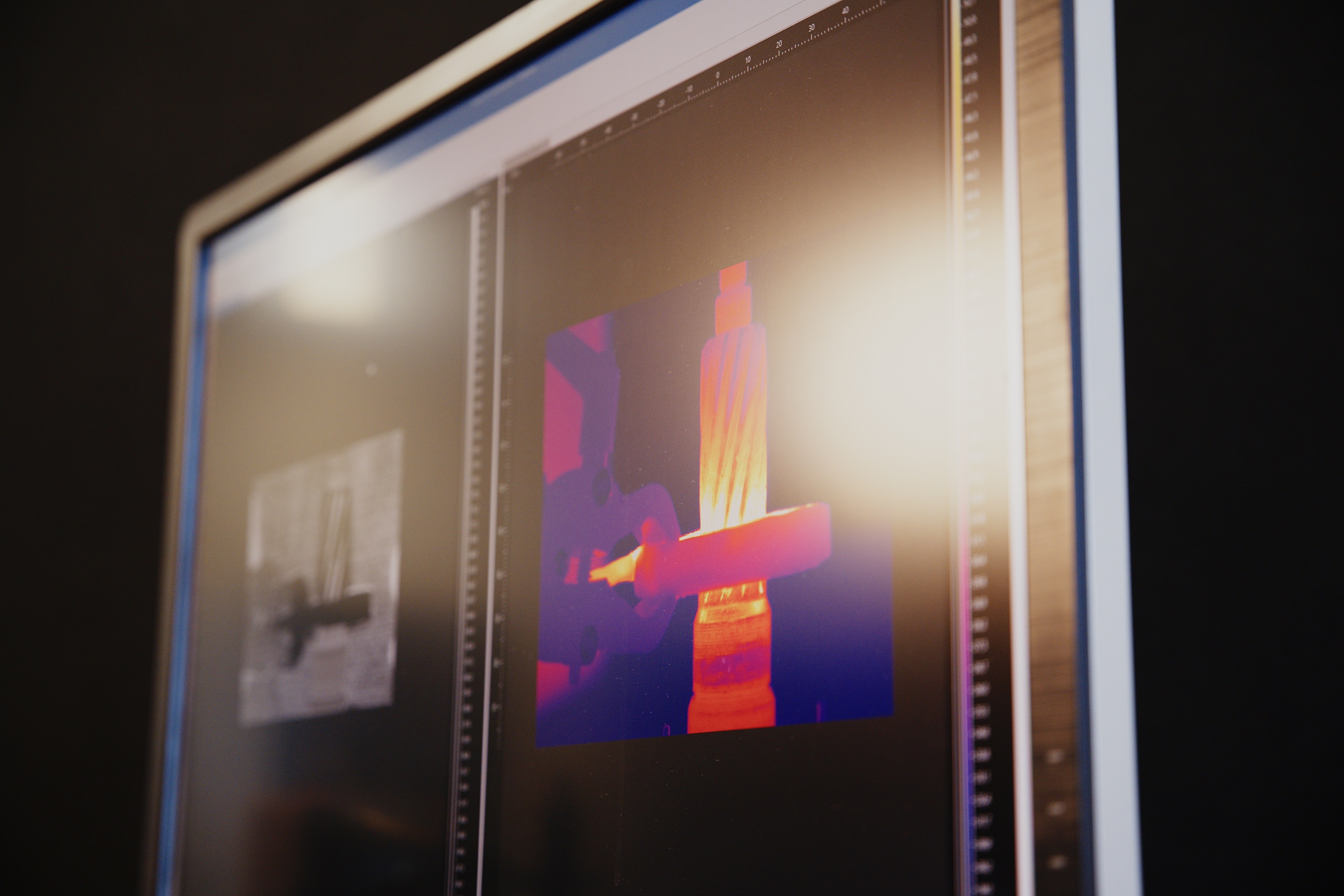 Non-destructive crack testing using induction thermography