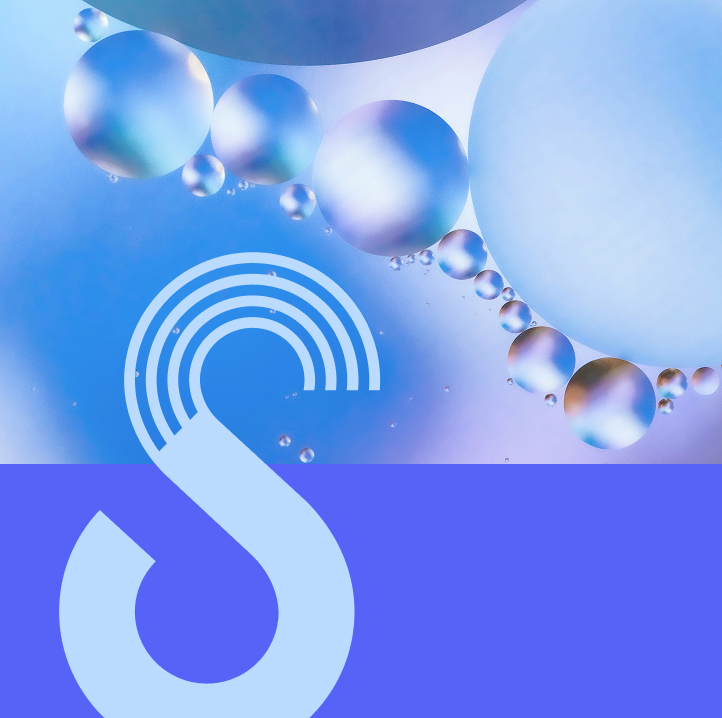 Header image for Simplyfined showing an abstract composition of oil droplets in blue and orange tones, a close-up of yellow flowering plants, and the Simplyfined “S” logo — visually representing innovation, plant-based oils, and sustainability.