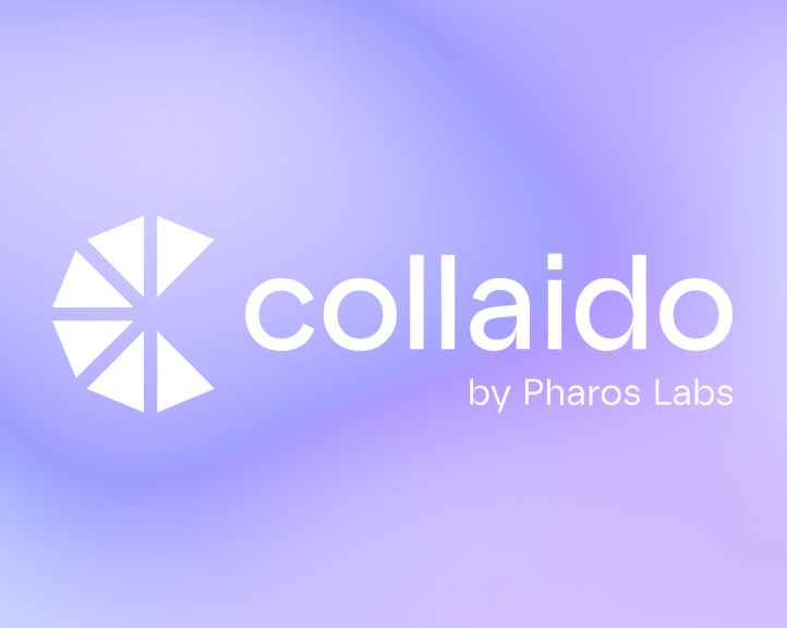 Collaido-Logo von Pharos Labs, entworfen von Studio Tülü für das Branding medizinischer KI-Schreibgeräte.