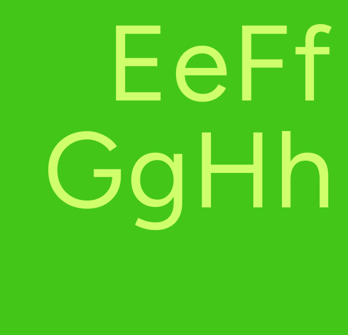 Typografiebeispiel in Figtree Sans Serif von Google, das große Groß- und Kleinbuchstaben zeigt, um den klaren, modernen und zugänglichen Stil zu unterstreichen.