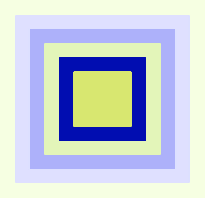 Eine Grafik mit überlagerten Quadraten in den Farben der Marke aenergi: Sonnengelb in der Mitte, umgeben von abwechselnd tiefblauen und zartvioletten Rahmen, die einen kräftigen und strukturierten visuellen Effekt erzeugen.