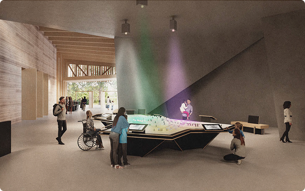 Barrier-free exhibition at LWL Museum Hellerlecht with interactive displays and inclusive design experience