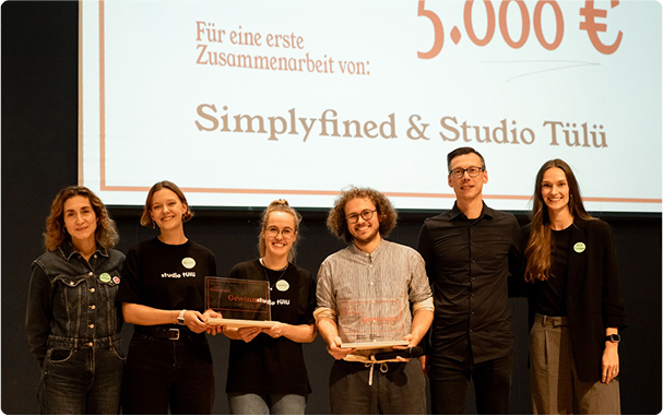 Studio Tülü and Simplyfined win €5,000 award for collaborative branding and web design project