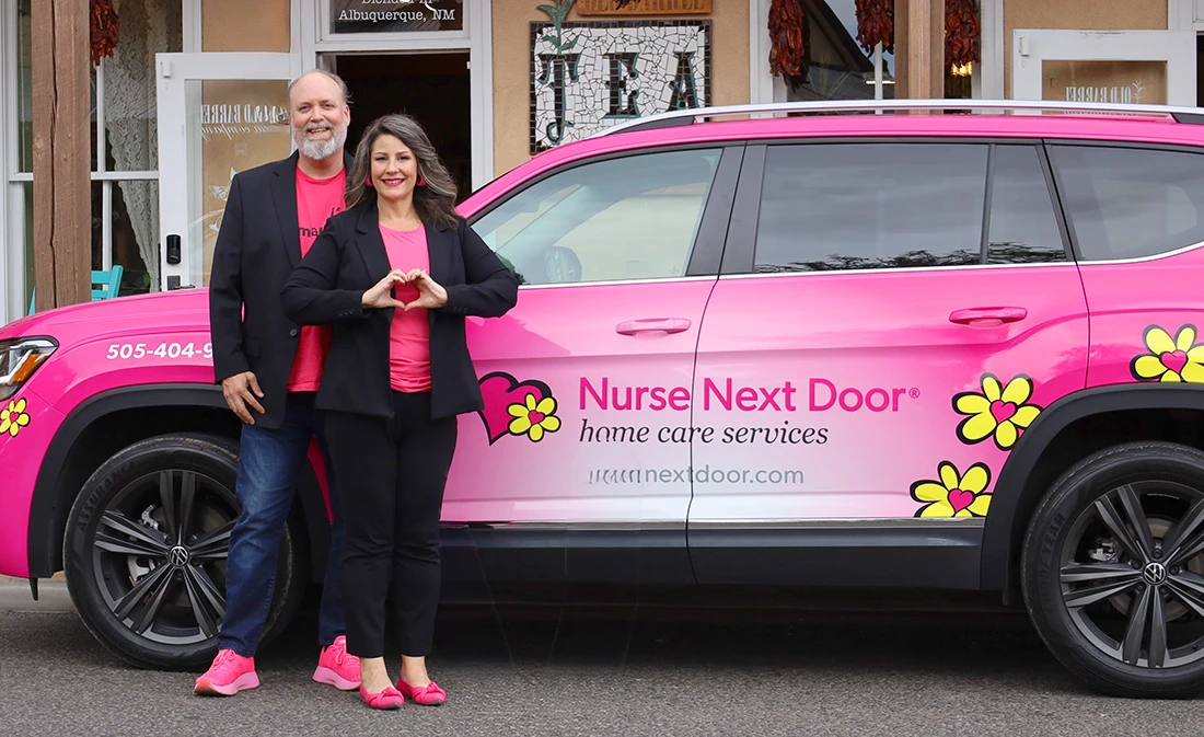 Preview of the Nurse Next Door Free Franchising Guide showing key topics like revenue streams, private pay, staffing, and the growing home care industry.