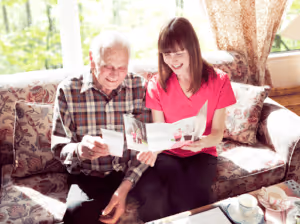 caregiver providing care
