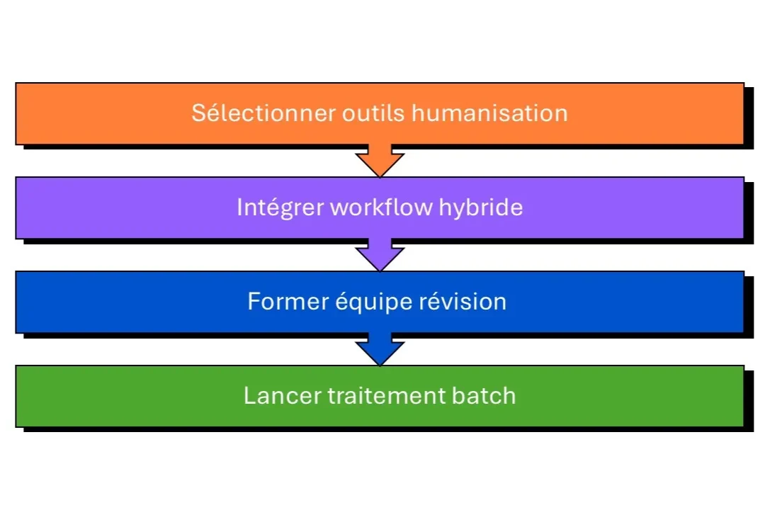 étapes humanisation