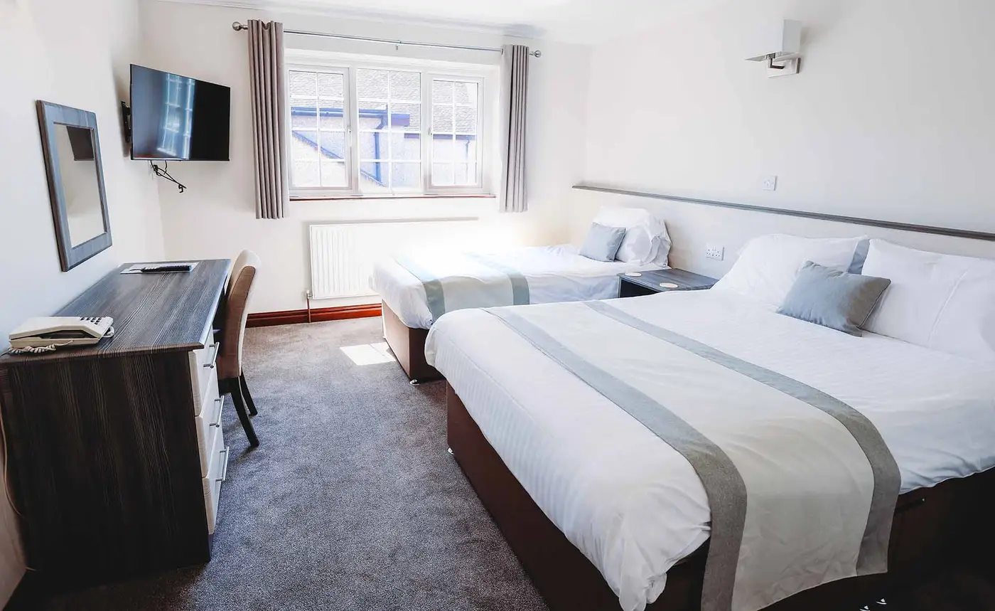Guest bedroom at The Appleby Inn Hotel near Swadlincote