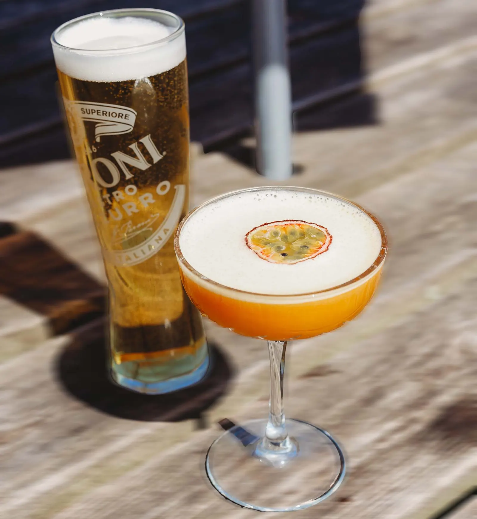Pint of Peroni & Pornstar Martini